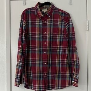 Sonoma Men’s Plaid Button-Up Shirt – Size Medium